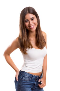 Genç ve güzel bir kadın