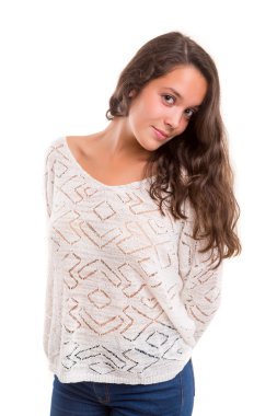 Genç ve güzel bir kadın