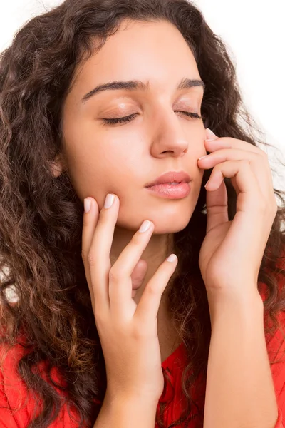 Junge Frau mit schöner Haut — Stockfoto