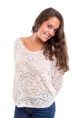 Genç ve güzel bir kadın