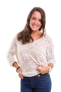 Genç ve güzel bir kadın