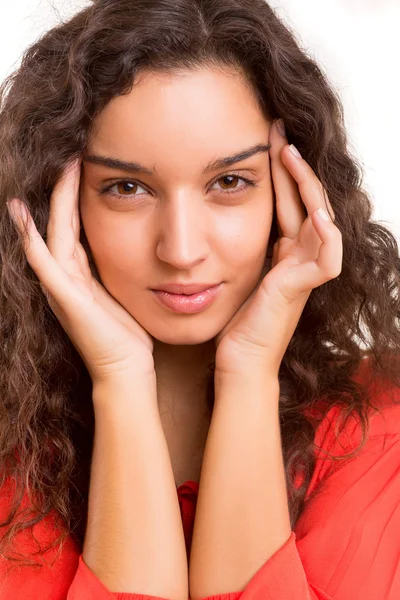 Mujer con una piel hermosa — Foto de Stock