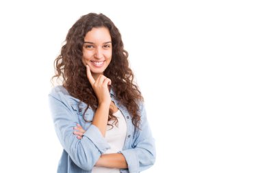 Genç ve güzel bir kadın