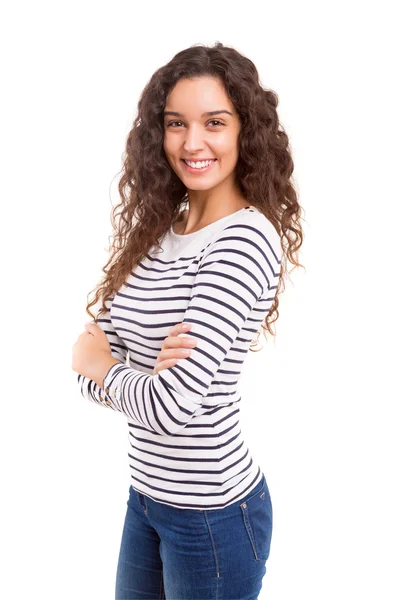 Young and beautiful woman — Stock Photo, Image