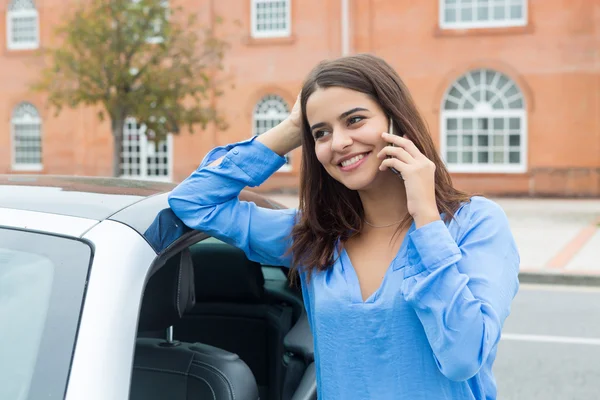 Iş kadını, telefon — Stok fotoğraf