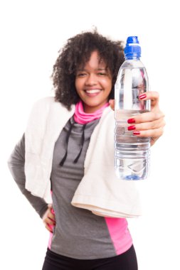 Güzel Afrikalı kadın egzersiz