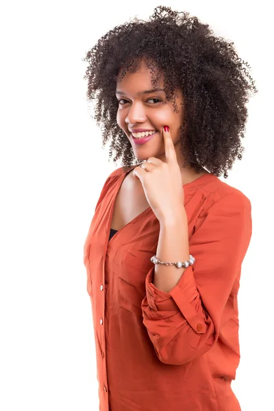 Mooie Afrikaanse vrouw — Stockfoto