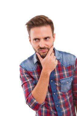 Harika bir fikir sahip genç adam