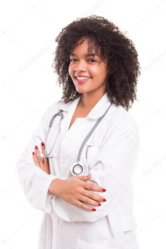 Beautiful african doctor