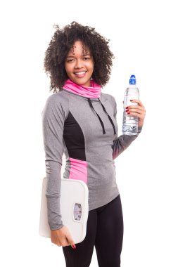 Güzel Afrikalı kadın egzersiz