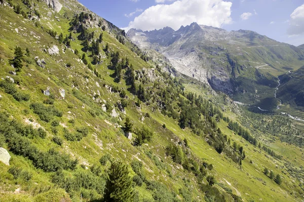 Paisagem nos Alpes Suíços — Fotografia de Stock