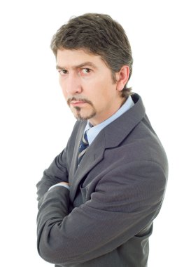 delice işte adam portre üzerinde beyaz izole