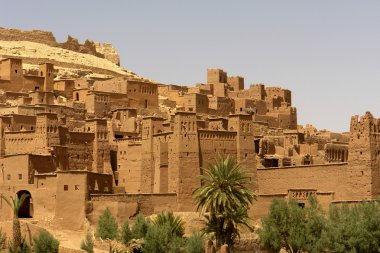 Antik kentin detayını AIT benhaddou, Fas