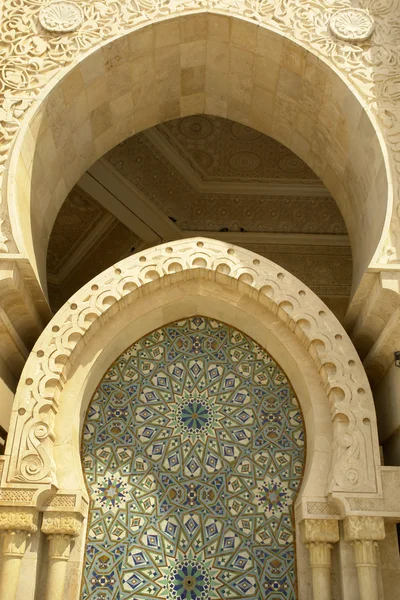 Maroc. Détail de la mosquée Hassan II à Casablanca — Photo