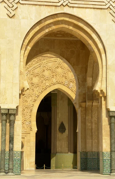 Marokko. Detail van Hassan Ii moskee in Casablanca — Stockfoto