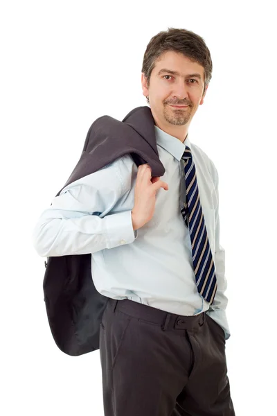 Joven hombre de negocios retrato aislado en blanco —  Fotos de Stock