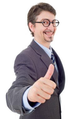 yukarı, izole olacak genç iş adamı