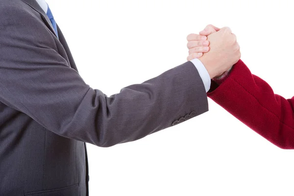 Businessmen Handshake Isolated White Background — Stock Photo, Image