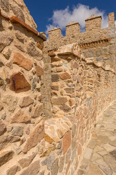 Antigua Fortificación Ávila Desde Alto Las Murallas Castilla León España — Foto de Stock
