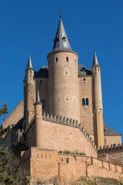 Famoso Castelo Alcazar Segóvia Castela Leão Espanha — Fotografia de Stock