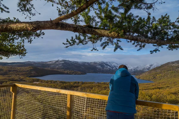 Lago Sanabria Inverno — Fotografia de Stock