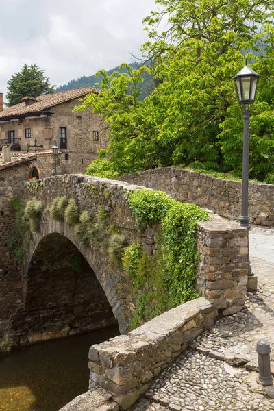 Pont Ville Potes Dans Les Sommets Europe Cantabrie Espagne — Photo