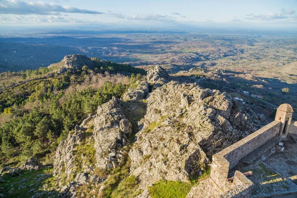 Widok Marvao Zamku Alentejo Portugalia — Zdjęcie stockowe