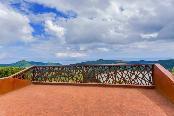 Pohled Malebný Výhled Pico Ferro Ostrov Sao Miguel Azory Portugalsko — Stock fotografie