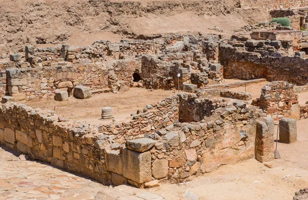 Vieux Murs Romains Dans Théâtre Antique Merida Espagne — Photo