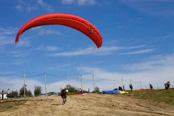 Caldelas Portugal Parapente Taça Aboua Norte Portugal Caldelas Portugal — Fotografia de Stock