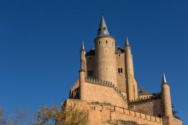 İspanya 'nın ünlü Alcazar Şatosu, Castilla y Leon.