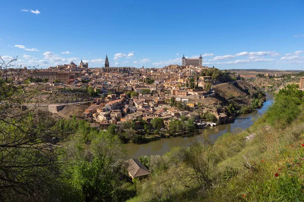 Vista Toledo Mirador Del Valle Espanha — Fotografia de Stock