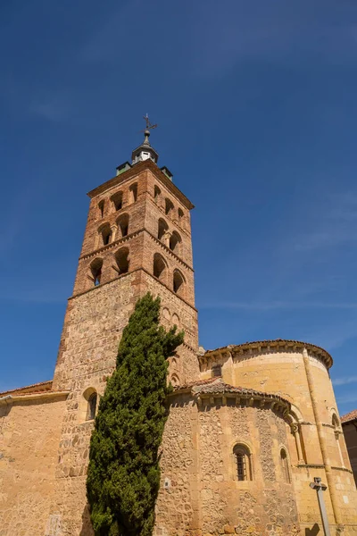 Architektonický Detail Kostela Justa Pastora Historickém Centru Města Toleda Španělsko — Stock fotografie