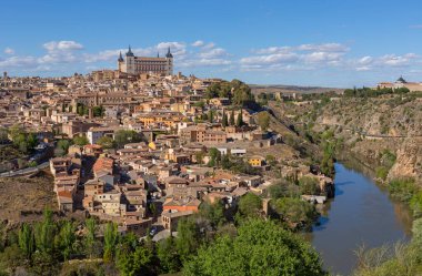 İspanya, Mirador del Valle 'den Toledo' nun görüntüsü