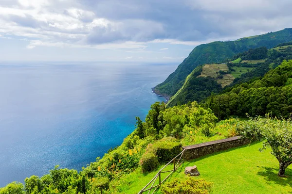 Northeast Island Sao Miguel Azores Viewpoint Ponta Sossego Amazingly Point — Stock Photo, Image