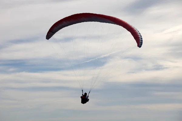 Portekiz Kuzeyindeki Caldelas Portekiz Aboua Aboua Festivali Paragliding — Stok fotoğraf
