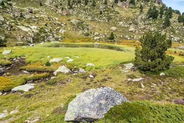 Estany Primer Lake Andorra Pyrenees Mountains — Stock Photo, Image