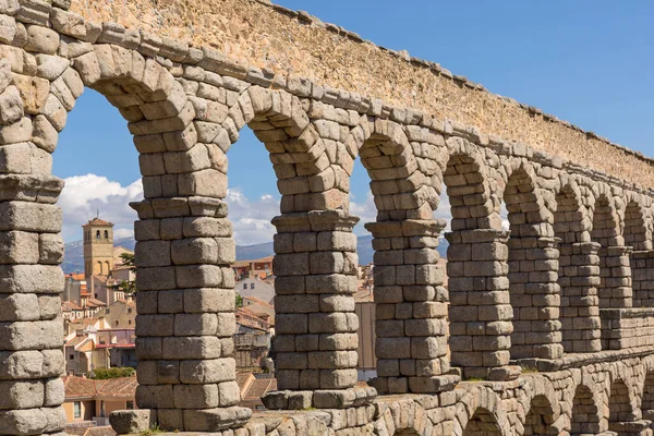 Segovia Aquaduct Ruïnes Van Het Oude Rome Segovia Spanje — Stockfoto