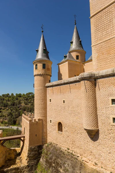 Detalhes Famoso Castelo Alcazar Segóvia Castela Leão Espanha — Fotografia de Stock