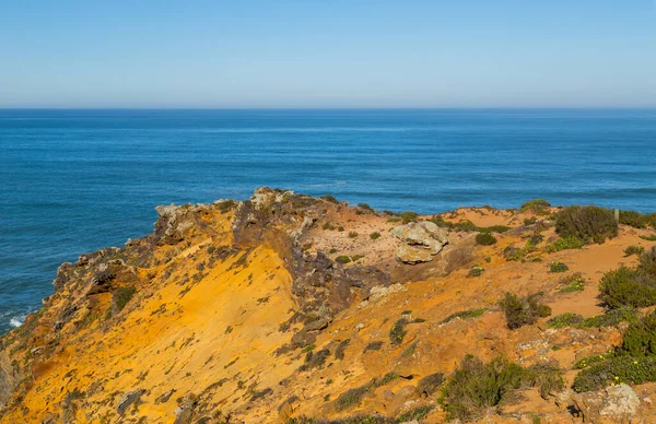 Blick Auf Die Felsige Atlantikküste Alentejo Portugal — Stockfoto