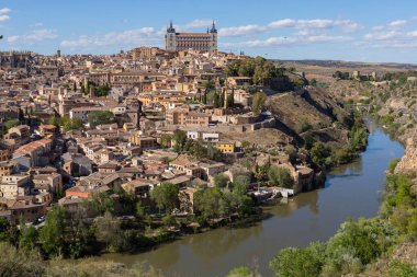 İspanya, Mirador del Valle 'den Toledo' nun görüntüsü
