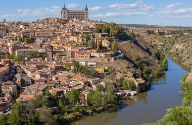 İspanya, Mirador del Valle 'den Toledo' nun görüntüsü