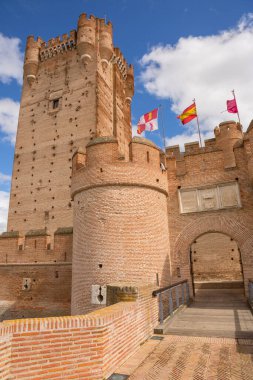 Castillo de la Mota, Medina del Campo Kalesi, Valladolid, Leon. İspanya