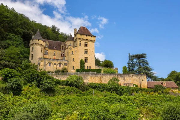 Roque Gageac Dordogne Francia Chateau Malartrie Roque Gageac Dordogne River — Foto de Stock