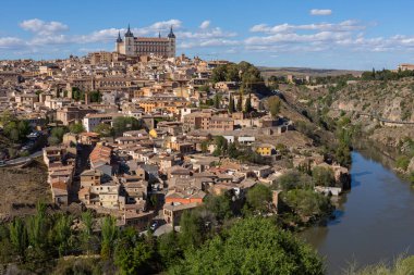İspanya, Mirador del Valle 'den Toledo' nun görüntüsü