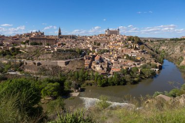 İspanya, Mirador del Valle 'den Toledo' nun görüntüsü