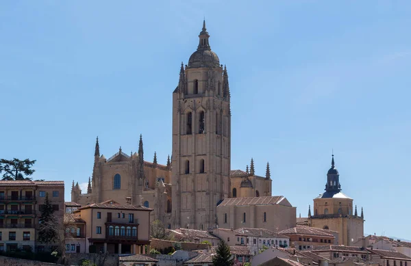 Staré Město Segovia Katedrála Segovia Španělsko — Stock fotografie