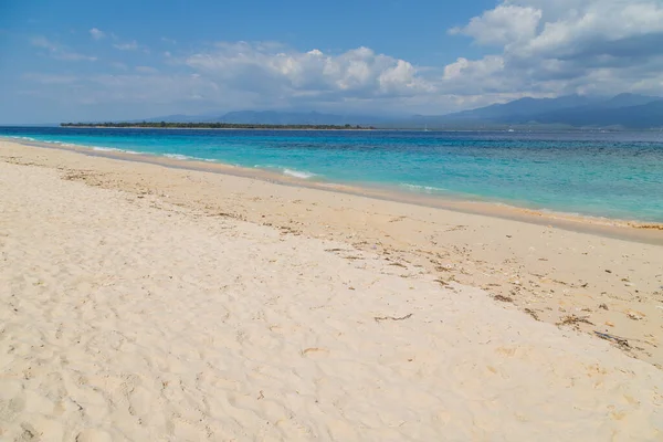 Bella Spiaggia Tropicale Dell Isola Gili Meno Indonesia — Foto Stock