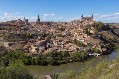 İspanya, Mirador del Valle 'den Toledo' nun görüntüsü