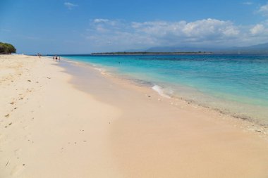 Endonezya 'nın Gili Meno adasının güzel tropikal plajı